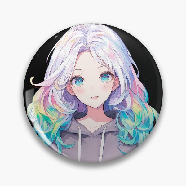 Item preview, Dreamy Aurora – Cute Rainbow Anime Girl designed and sold by bella-rosa87.