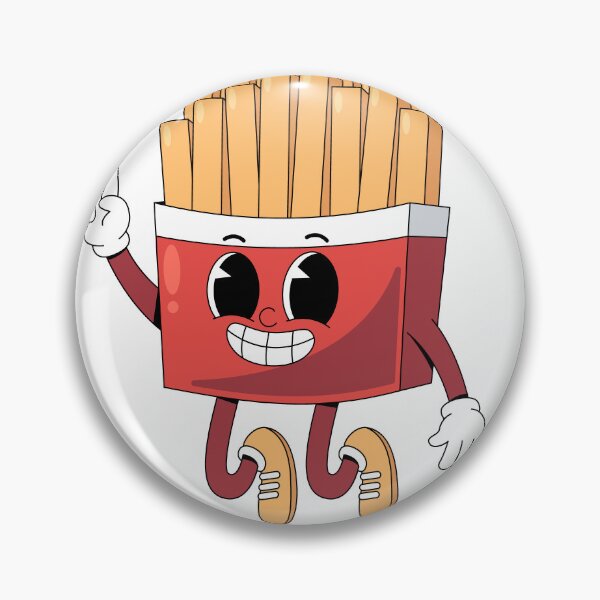 Item preview, Cute Retro French Fries Mascot designed and sold by RiderSpoon.