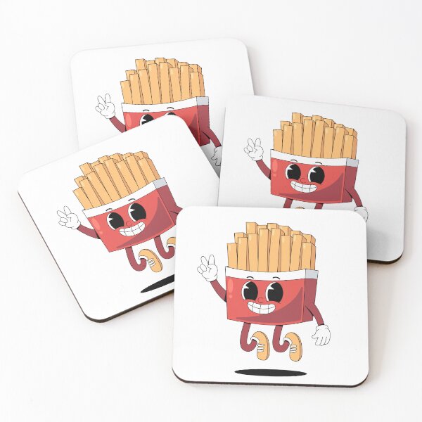 Item preview, Cute Retro French Fries Mascot designed and sold by RiderSpoon.