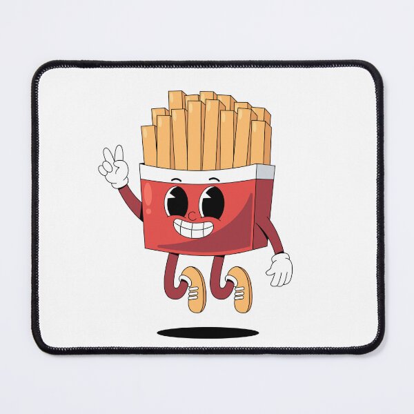 Item preview, Cute Retro French Fries Mascot designed and sold by RiderSpoon.