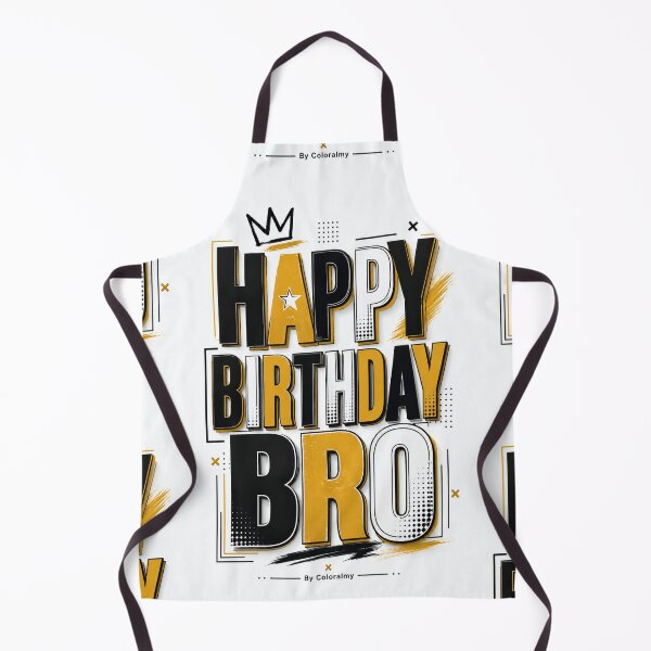 Item preview, Happy Birthday Bro | Modern Bold Typography Design | Birthday Gift for Brother | By Coloralmy designed and sold by Coloralmy.