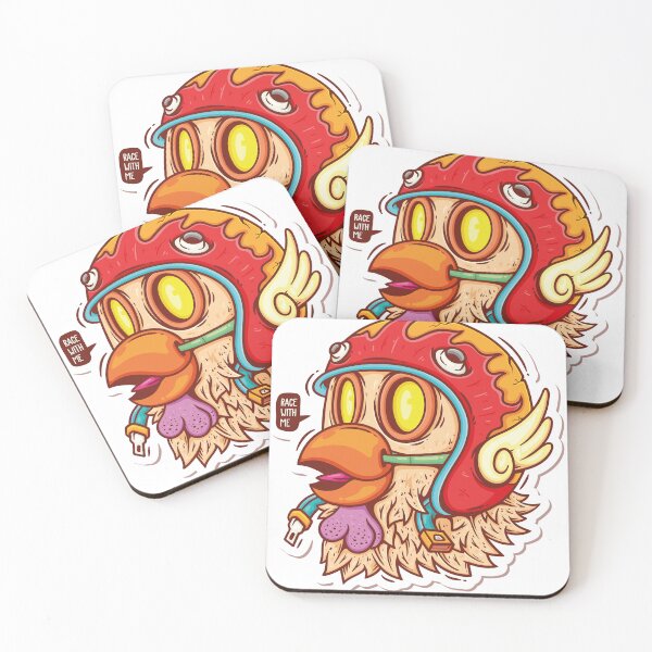 Item preview, Race With Me Retro Chicken Racer designed and sold by ndesigne.