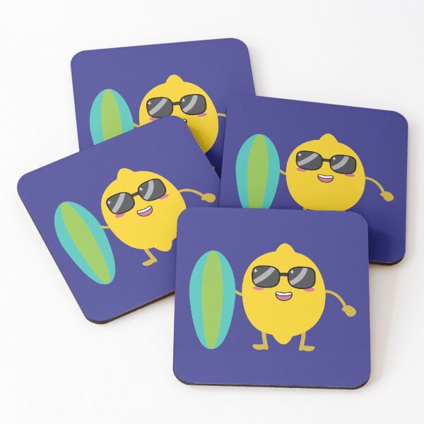 Item preview, A Lemon With Sunglasses And a Surfboard, Gifts for Surflovers designed and sold by MalwasBasket.