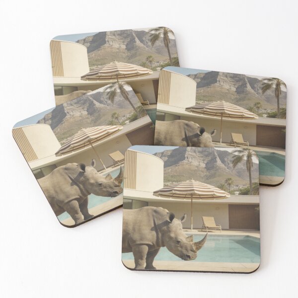 Item preview, Rhino Wall Art Cape Town Table Mountain Modern Architecture Photography Luxury Safari Print Mid Century Home Contemporary Art designed and sold by Kzara Visual.