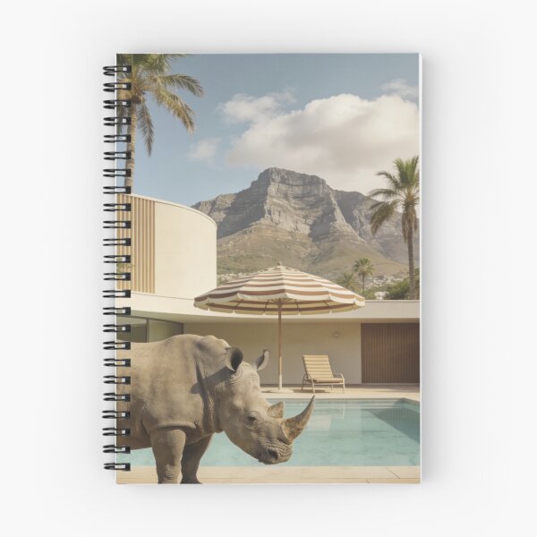 Item preview, Rhino Wall Art Cape Town Table Mountain Modern Architecture Photography Luxury Safari Print Mid Century Home Contemporary Art designed and sold by Kzara Visual.