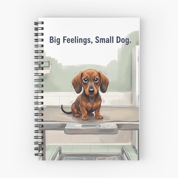Item preview, Big Feelings Small Dog Funny Anxious Dachshund Vet Design designed and sold by jgoteiner.