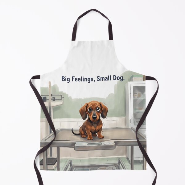 Item preview, Big Feelings Small Dog Funny Anxious Dachshund Vet Design designed and sold by jgoteiner.