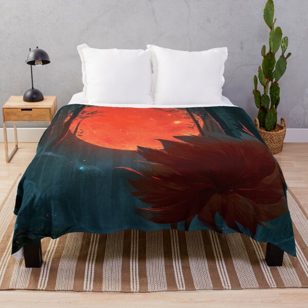 Item preview, Kitsune Beneath Red Moon designed and sold by Rtymer.