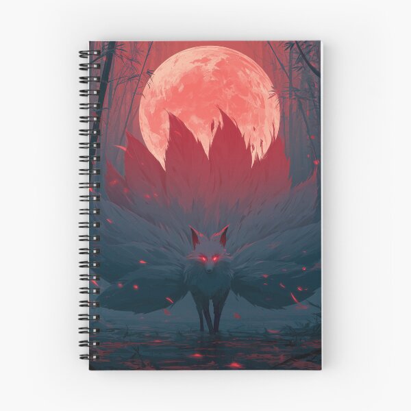 Item preview, Kitsune Beneath Red Moon designed and sold by Rtymer.