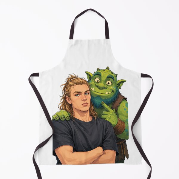 Item preview, Haaland Serious Blond Fooballer and Shrrek Goofy Green Troll designed and sold by AntonioJ8.