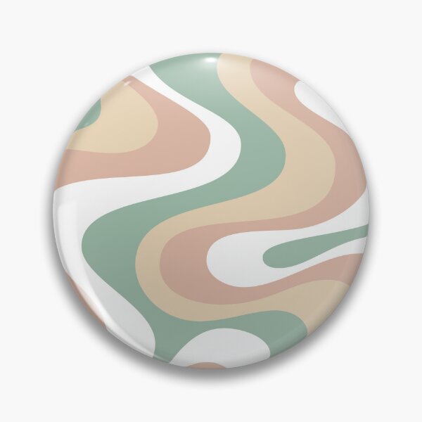 Item preview, Copy of Liquid Swirl Retro Abstract in Light Sage Celadon Green, Light Blush, Cream, and White designed and sold by Differenceee.