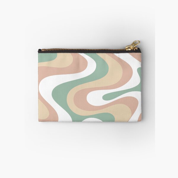 Item preview, Copy of Liquid Swirl Retro Abstract in Light Sage Celadon Green, Light Blush, Cream, and White designed and sold by Differenceee.