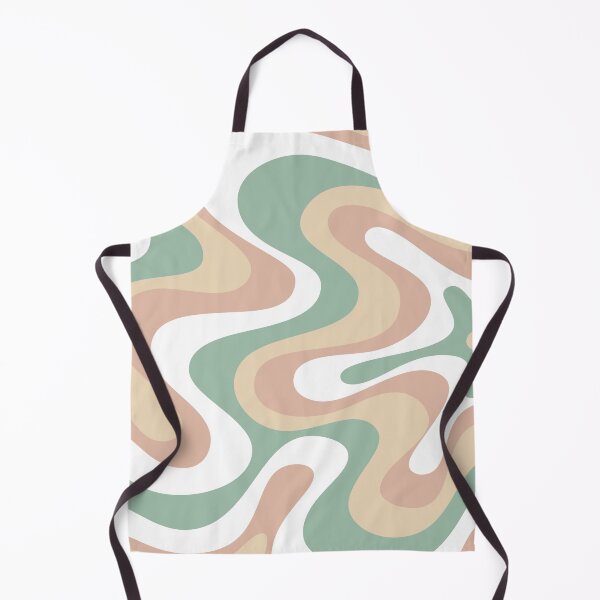 Item preview, Copy of Liquid Swirl Retro Abstract in Light Sage Celadon Green, Light Blush, Cream, and White designed and sold by Differenceee.