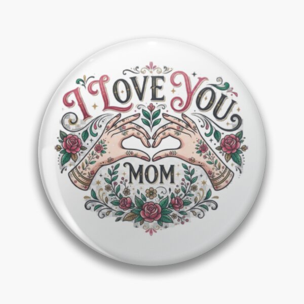 Item preview, I Love You Mom" Floral Art Tee - Heartfelt Gift for Her designed and sold by TripleVertex-1.