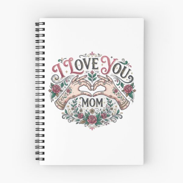 Item preview, I Love You Mom" Floral Art Tee - Heartfelt Gift for Her designed and sold by TripleVertex-1.