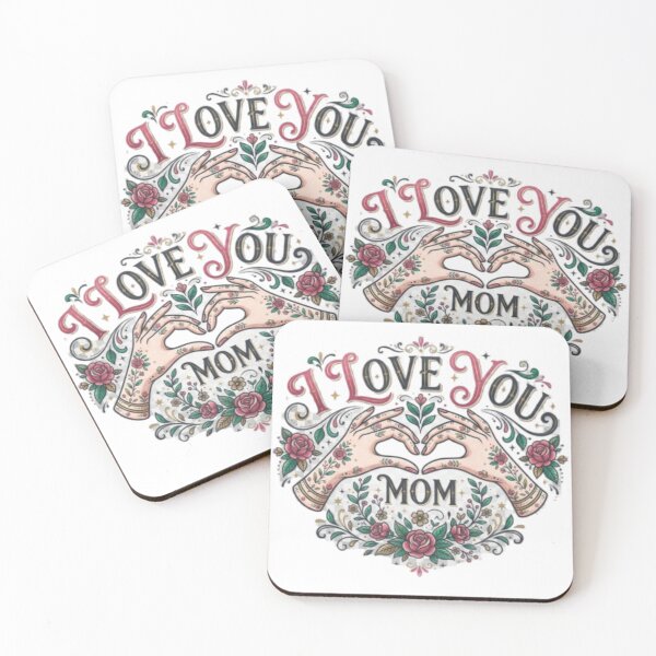 Item preview, I Love You Mom" Floral Art Tee - Heartfelt Gift for Her designed and sold by TripleVertex-1.