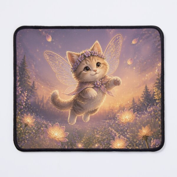 Item preview, Flying Cute Cats Fantasy Art – Magical Sky Cat Illustration with Bright Colors designed and sold by DervoTeck2767.
