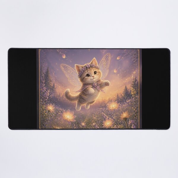 Item preview, Flying Cute Cats Fantasy Art – Magical Sky Cat Illustration with Bright Colors designed and sold by DervoTeck2767.