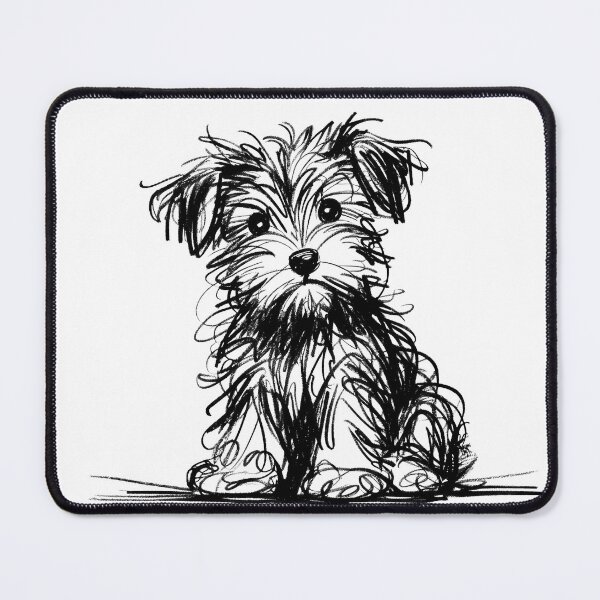 Item preview, Scruffy Puppy Scribble designed and sold by pixiedustpaint.