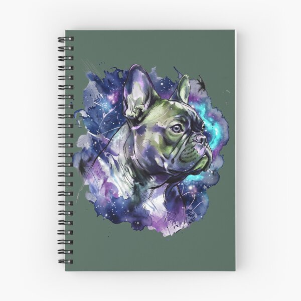 Item preview, Cosmic Galaxy French Bulldog Space Universe Dog Portrait with Stars and Nebula Art designed and sold by shallia.