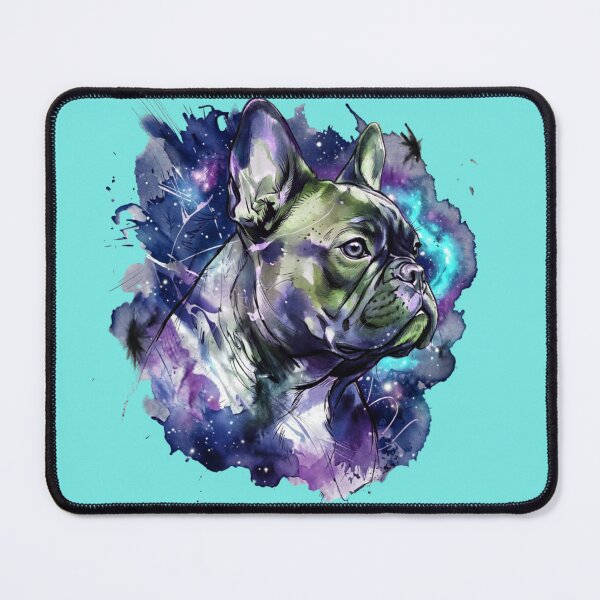 Item preview, Cosmic Galaxy French Bulldog Space Universe Dog Portrait with Stars and Nebula Art designed and sold by shallia.