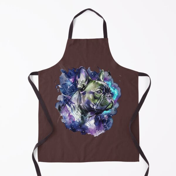 Item preview, Cosmic Galaxy French Bulldog Space Universe Dog Portrait with Stars and Nebula Art designed and sold by shallia.