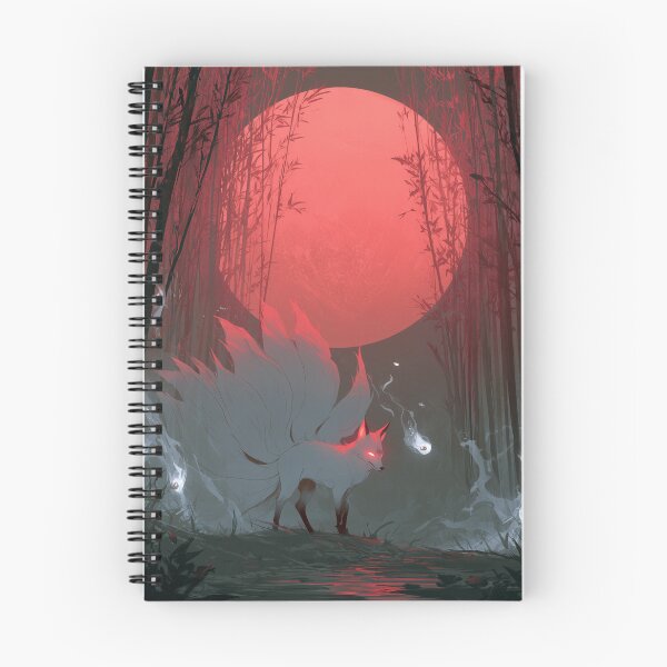 Item preview, Kitsune Beneath Red Moon designed and sold by Rtymer.