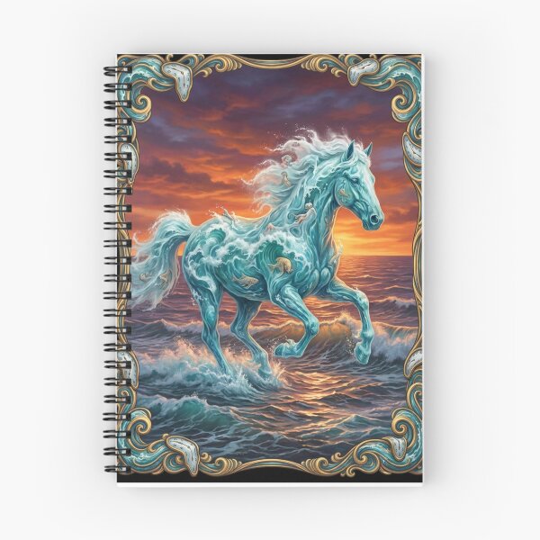Item preview, Ocean Wave Stallion Surreal Art designed and sold by OddlySticky.