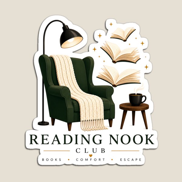 Item preview, Reading Nook Club – Cozy Book Lover Reading Chair Library Gift designed and sold by Digital Culture Studio.