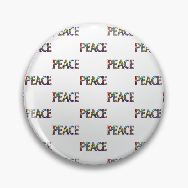 Item preview, Peace Stained Glass Typography Rainbow Mosaic Word Art Colorful Inspirational Pride Decor Sticker designed and sold by RoPrincess.