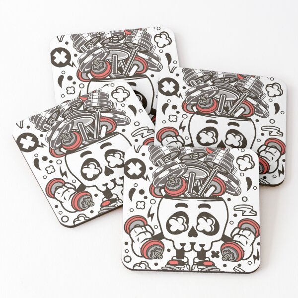 Item preview, Workout Skull Lifting Explosive Heavy Dumbbells designed and sold by ndesigne.