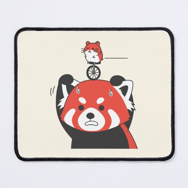 Item preview, Cute Red Panda Balancing Hamster on Unicycle Cute Animal Circus designed and sold by Amir Faysal.