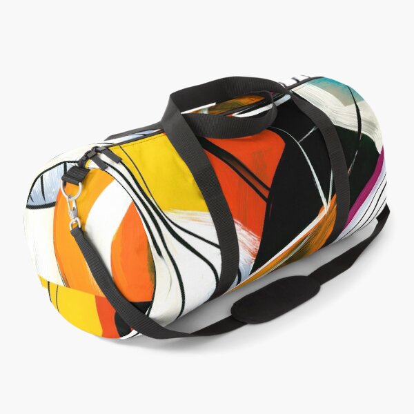 Item preview, Modern Kitchen Still Life with Colorful Vases Onions and Bold Abstract Geometric Wall Art designed and sold by OlfactoART Studio.