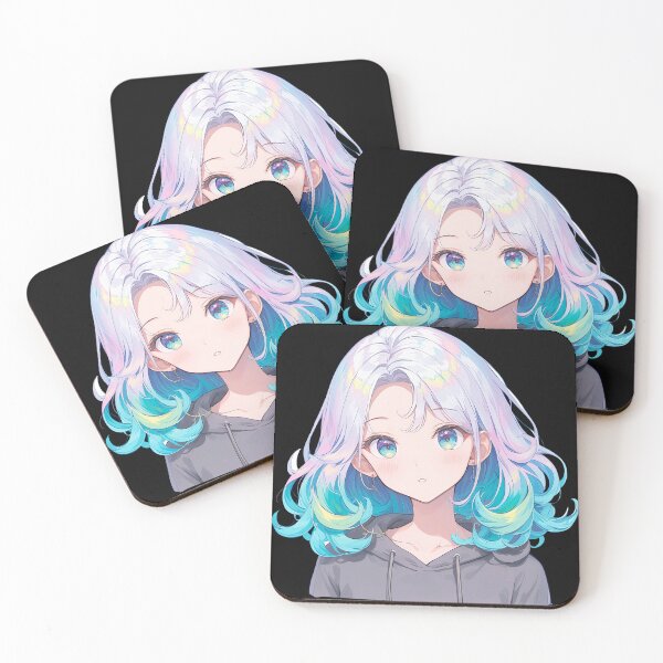 Item preview, Sweet Aqua – Pastel Rainbow Anime Girl designed and sold by bella-rosa87.