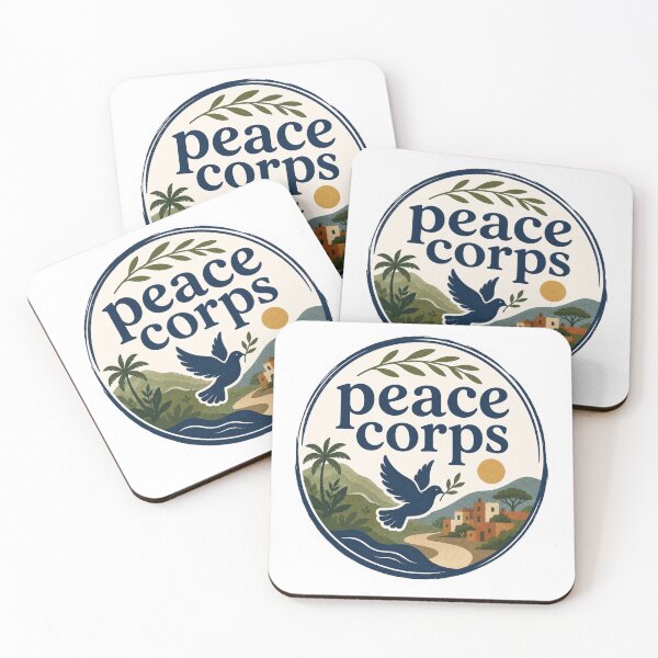 Item preview, Peace Corps Fan Art – Retro Volunteer Travel Badge  designed and sold by CositaByEs.