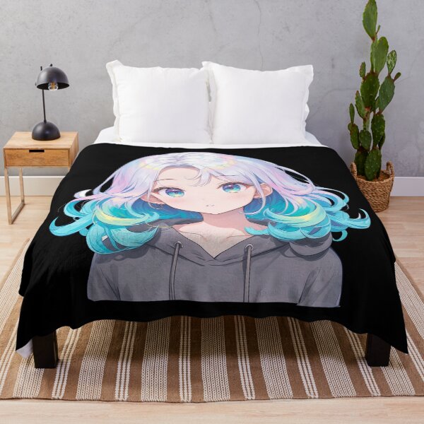 Item preview, Sweet Aqua – Pastel Rainbow Anime Girl designed and sold by bella-rosa87.