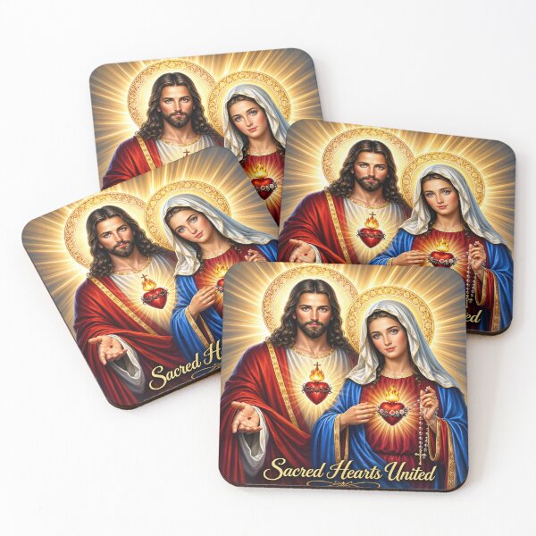 Item preview, Virgin MarySacred Hearts United   designed and sold by WarriorVision.