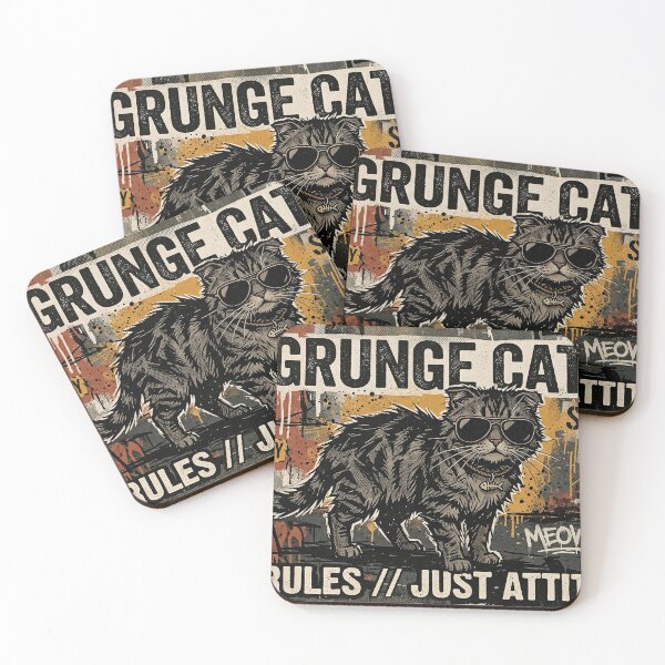 Item preview, GRUNGE CAT PUNK designed and sold by Asterisk-a.