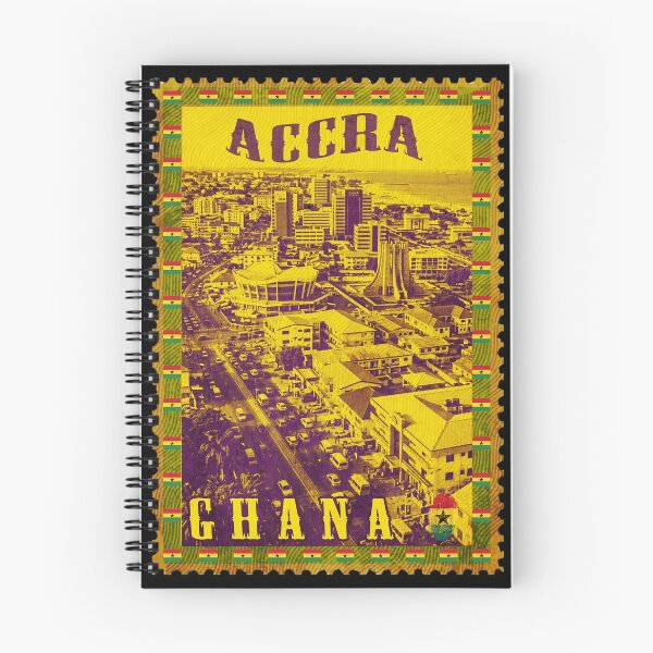 Item preview, Accra Ghana Vintage Postage Stamp Travel Poster | Accra city skyline designed and sold by Youngkev-arts.