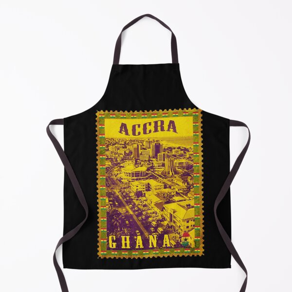 Item preview, Accra Ghana Vintage Postage Stamp Travel Poster | Accra city skyline designed and sold by Youngkev-arts.