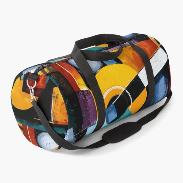 Item preview, Colorful Geometric Guitar Composition Celebrating Music Through Bold Abstract Contemporary Wall Art designed and sold by OlfactoART Studio.