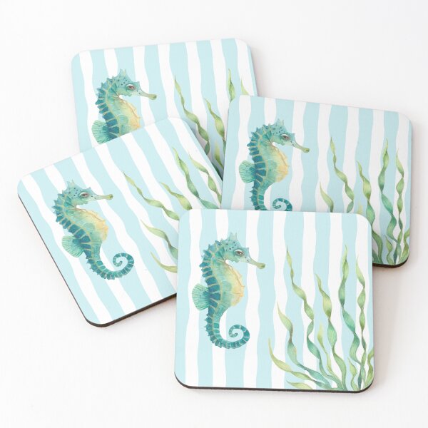 Item preview, Seahouse Summer Stripe designed and sold by Cosmic Badger.