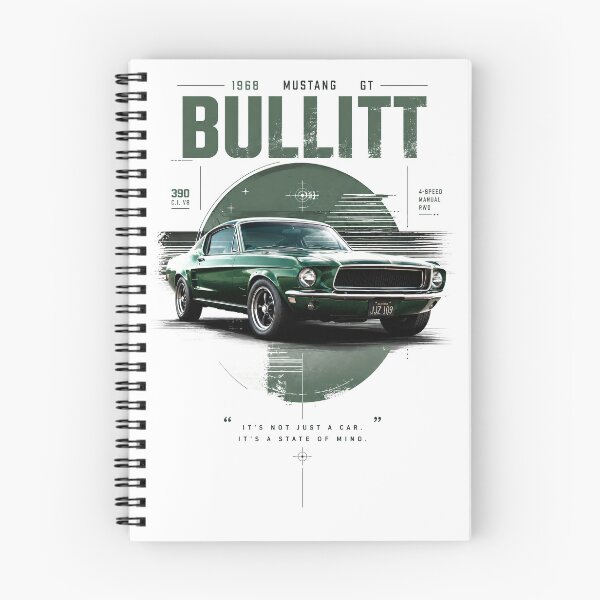 Item preview, 1968 Mustang GT Bullitt Highland Green Classic Muscle Car designed and sold by EdGraphy.