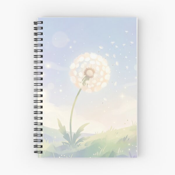 Item preview, Peaceful Dandelion and Soft Pastel Sunset Meadow designed and sold by Neural Dream.