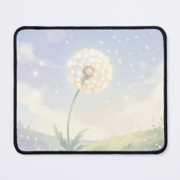 Item preview, Peaceful Dandelion and Soft Pastel Sunset Meadow designed and sold by Neural Dream.