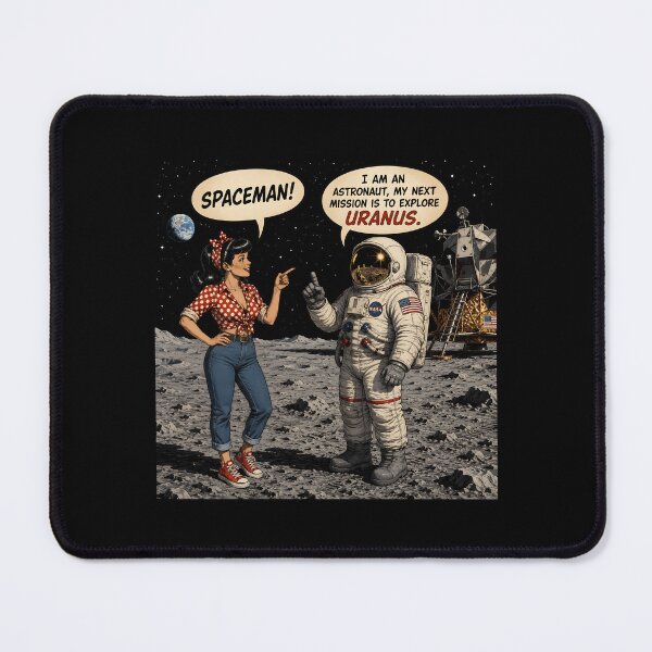Item preview, Spaceman Funny Astronaut Uranus Space Pun designed and sold by Hornace88studio.