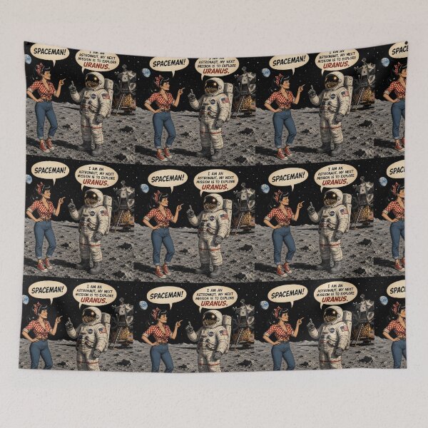 Item preview, Spaceman Funny Astronaut Uranus Space Pun designed and sold by Hornace88studio.