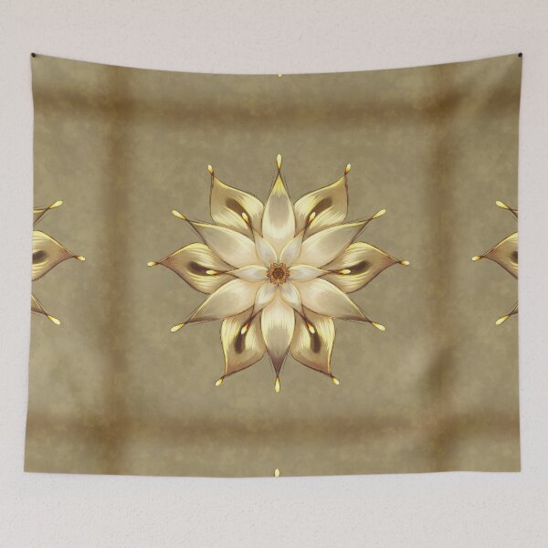 Item preview, gold silk flower designed and sold by Thistlegrove.