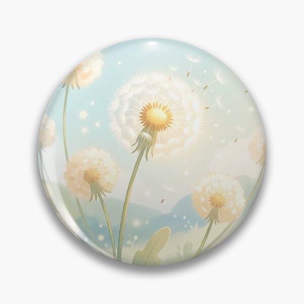 Item preview, Delicate Dandelions Blowing in the Spring Wind designed and sold by Neural Dream.