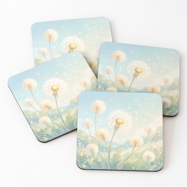 Item preview, Delicate Dandelions Blowing in the Spring Wind designed and sold by Neural Dream.